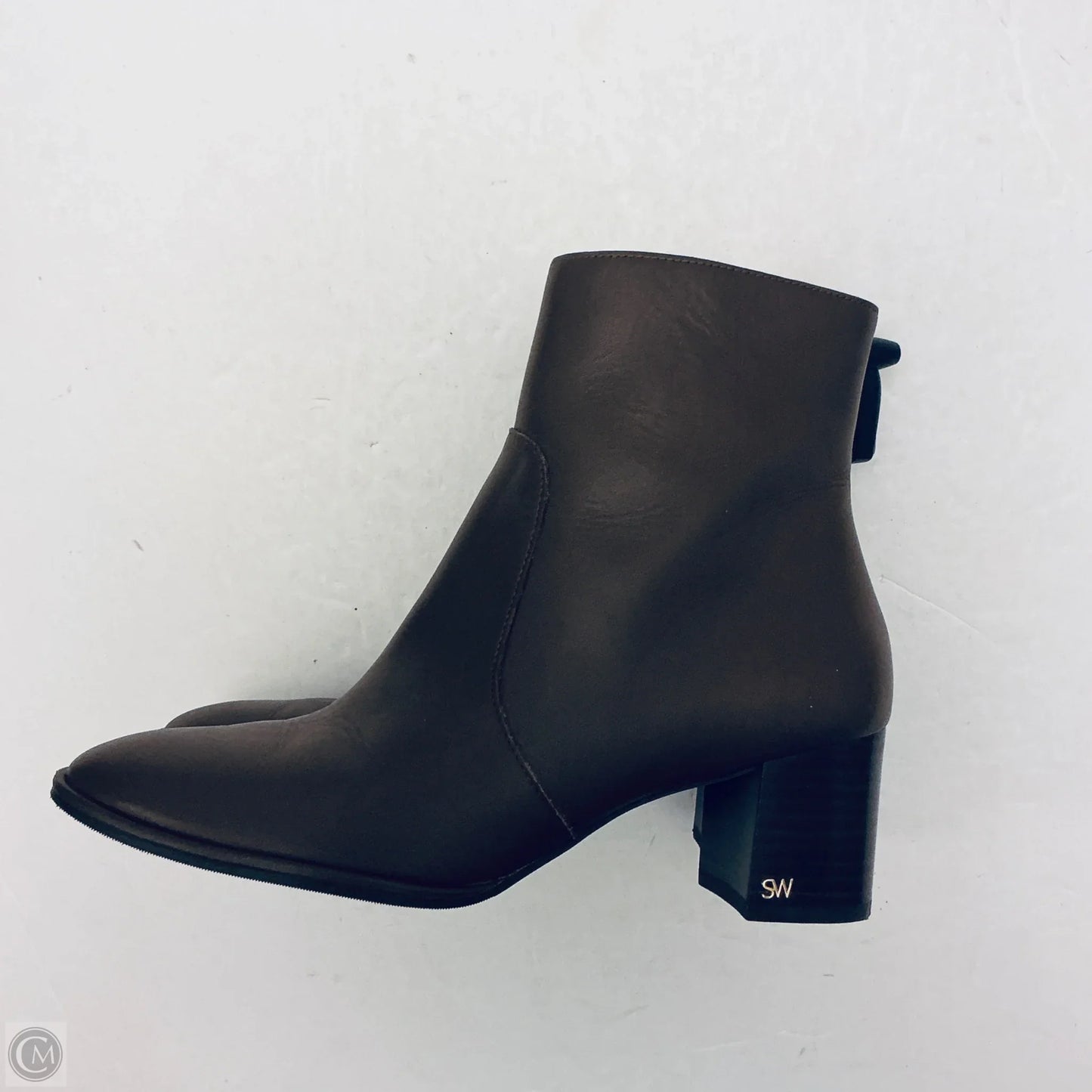 Boots Designer By Stuart Weitzman In Brown, Size: 7.5