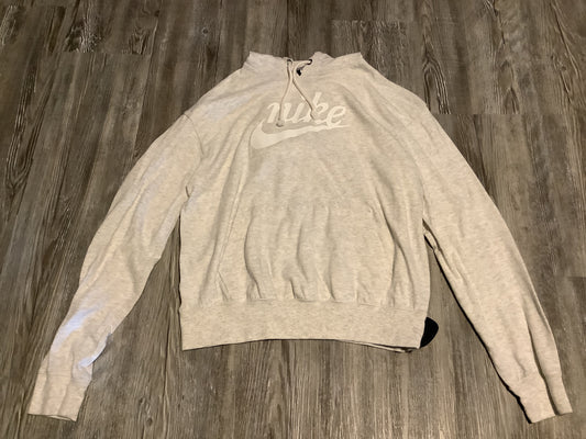 Sweatshirt Hoodie By Nike In Grey, Size: S