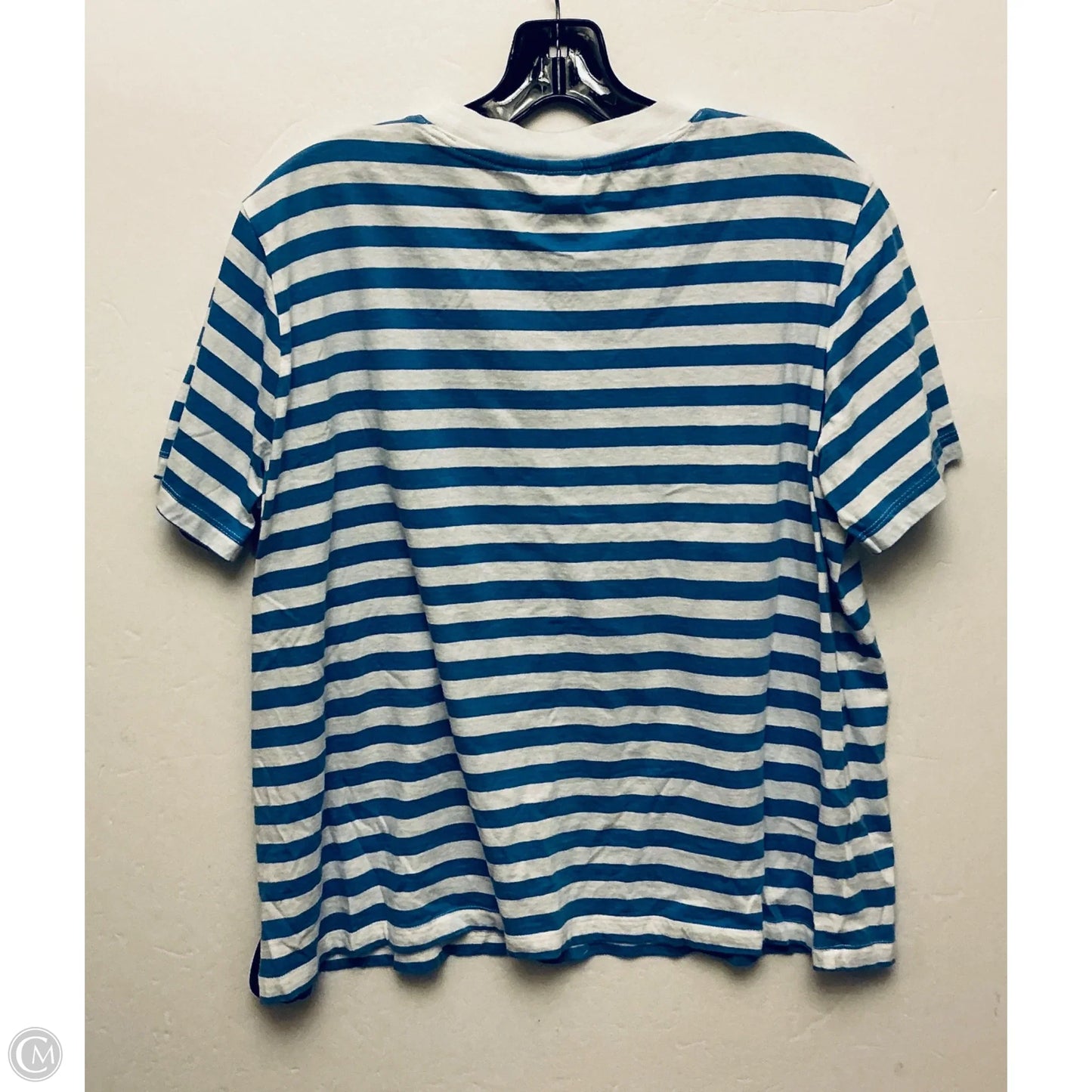 Top Short Sleeve Basic By H&m In Blue, Size: L