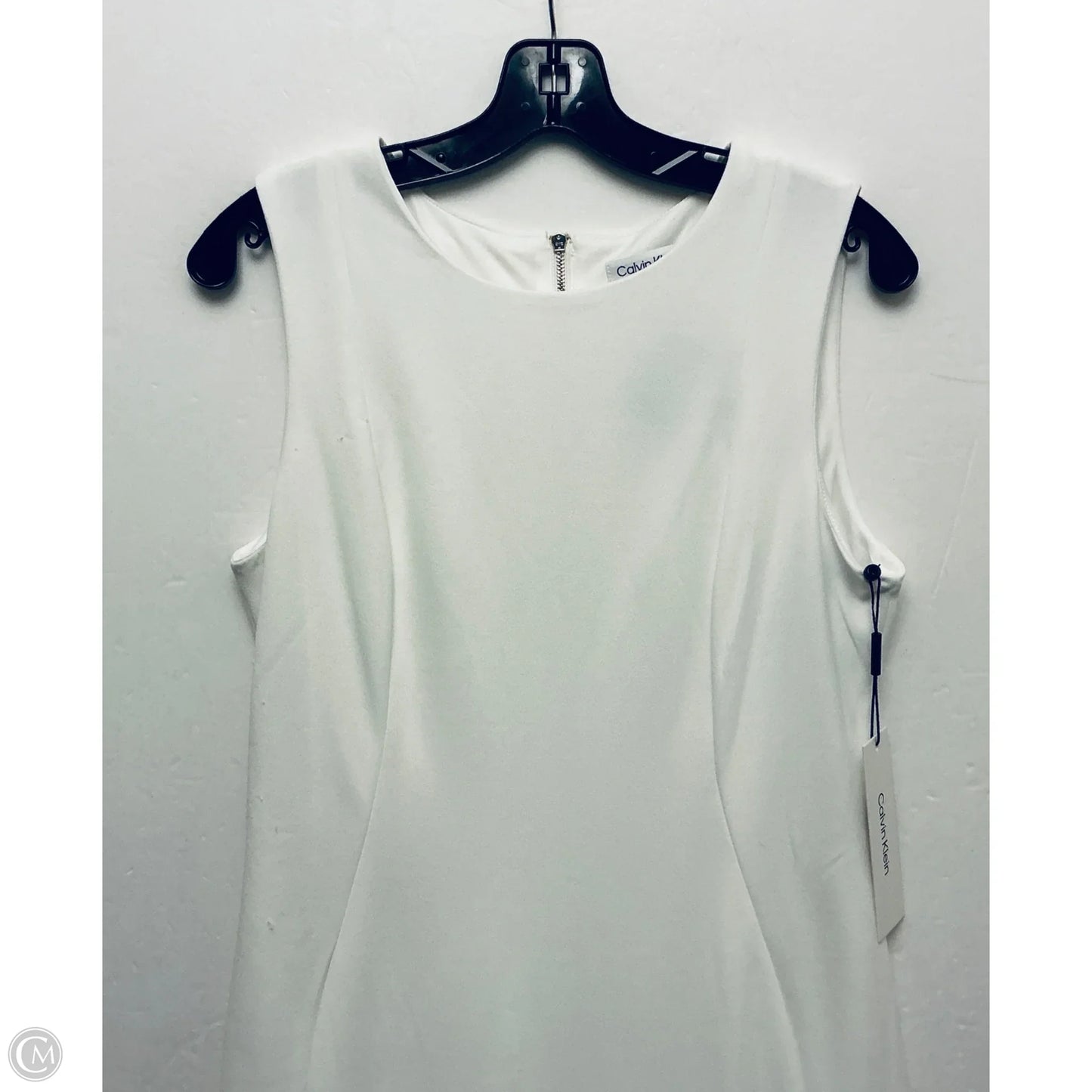 Dress Work By Calvin Klein In White, Size: 10