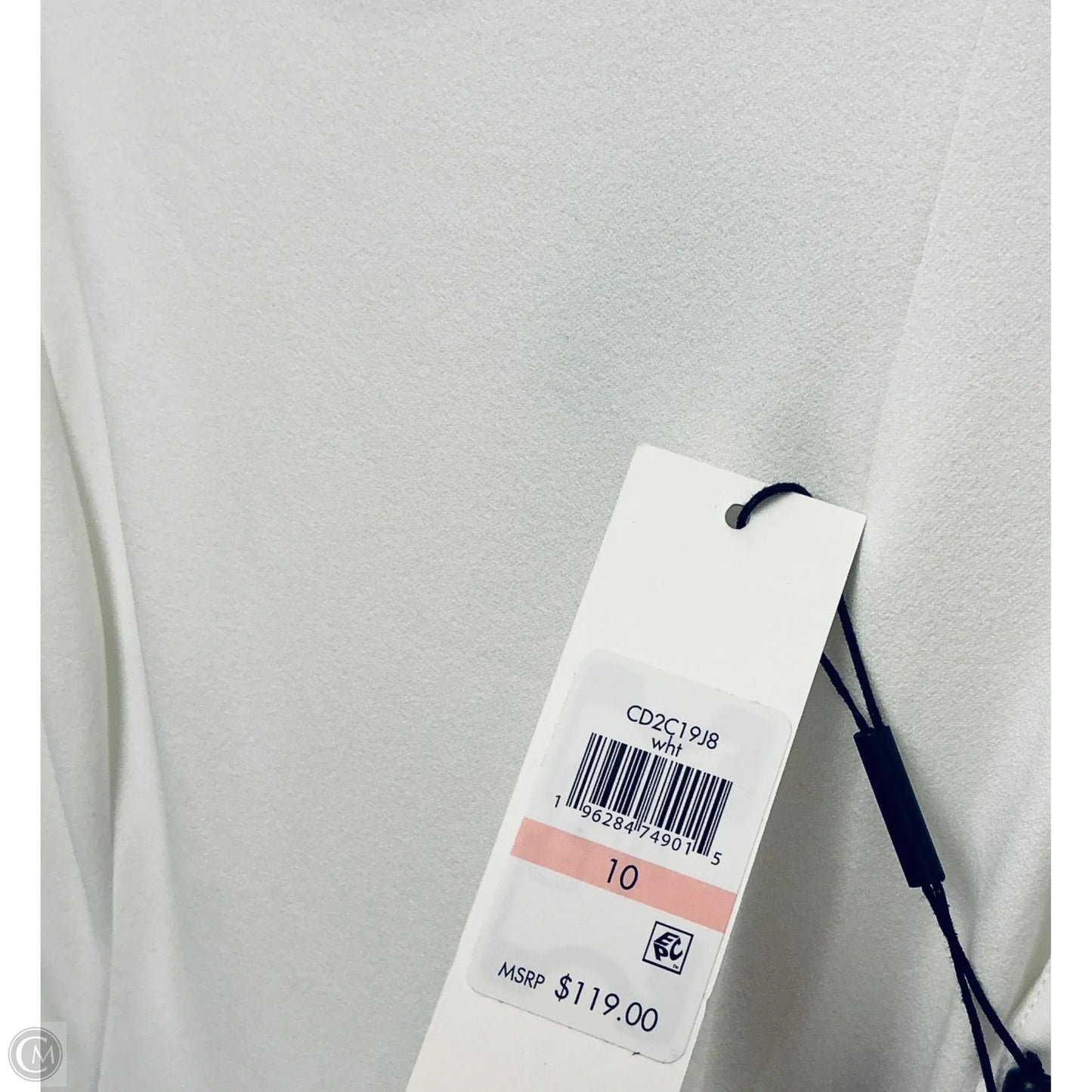 Dress Work By Calvin Klein In White, Size: 10