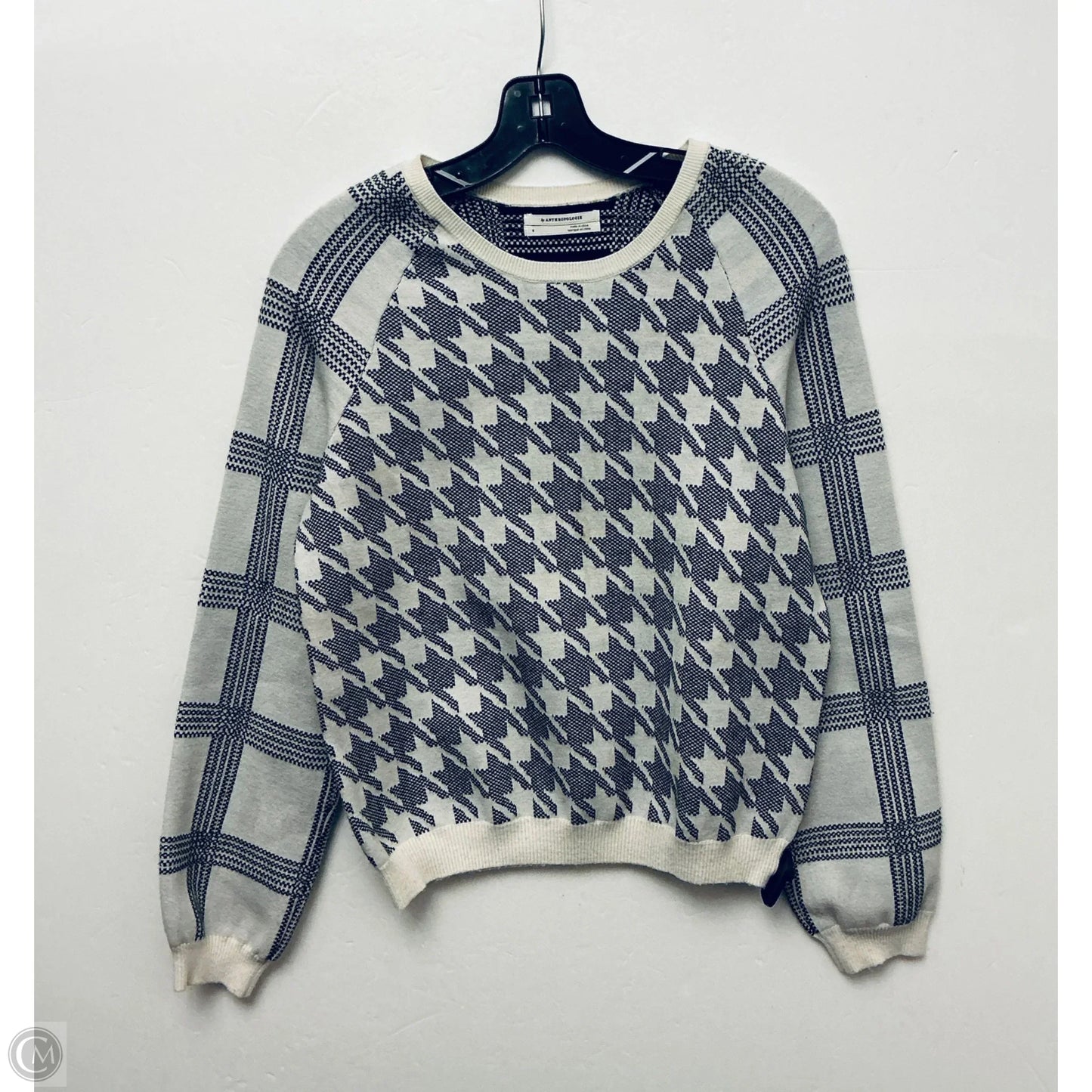 Sweater By Anthropologie In Black & Cream, Size: S