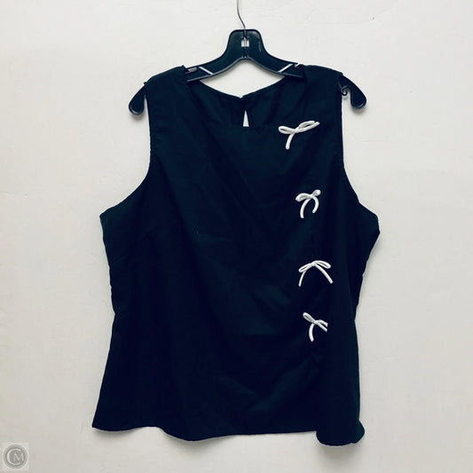 Top Sleeveless Basic By Shein In Black, Size: 2x