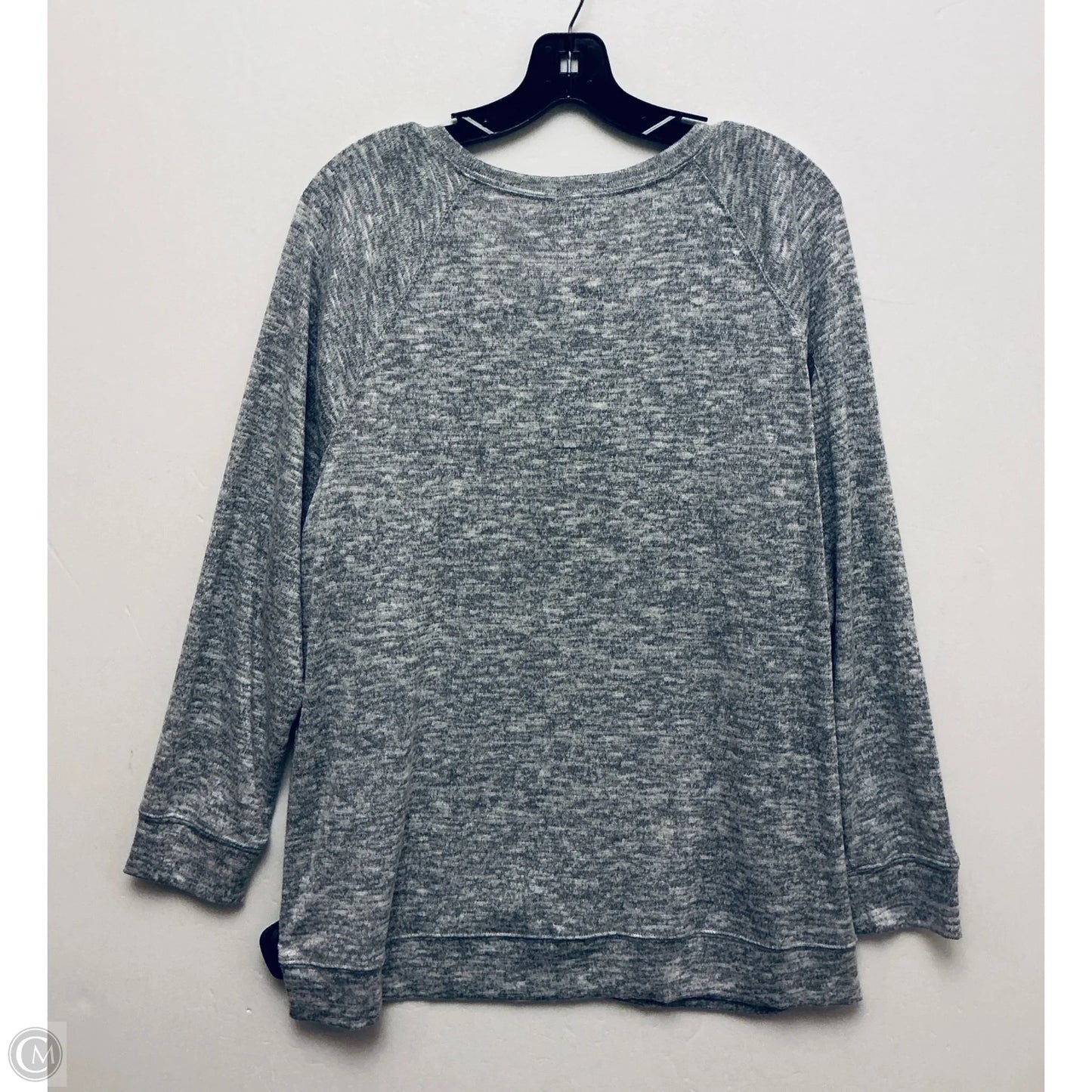 Top Long Sleeve By Cme In Grey, Size: 1x