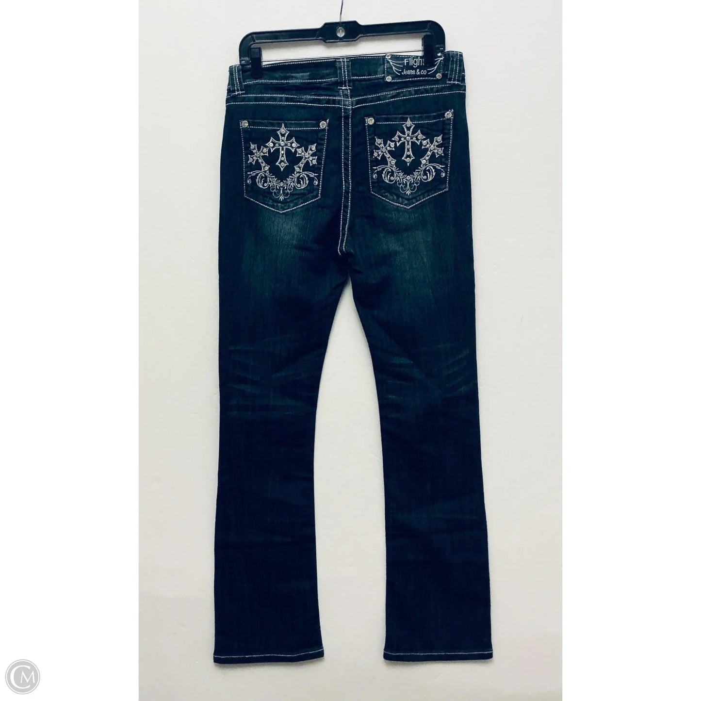 Jeans Straight By Cme In Blue Denim, Size: 12