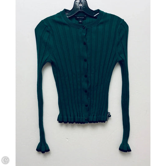 Cardigan By Ann Taylor In Green, Size: S