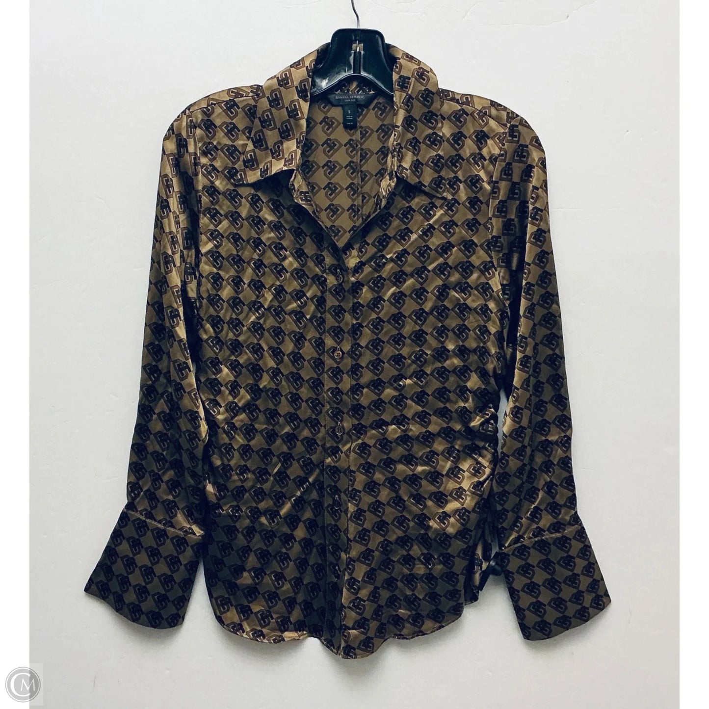 Top Long Sleeve Basic By Banana Republic In Brown, Size: S