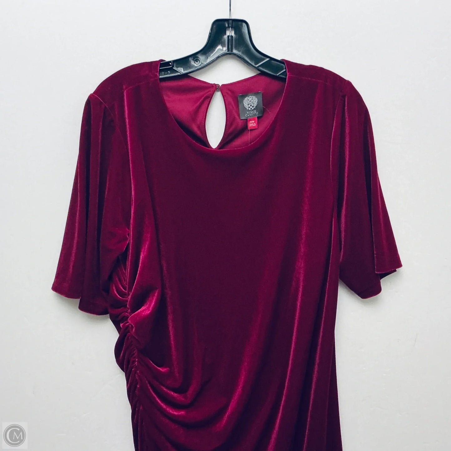 Dress Party Midi By Vince Camuto In Maroon, Size: 14