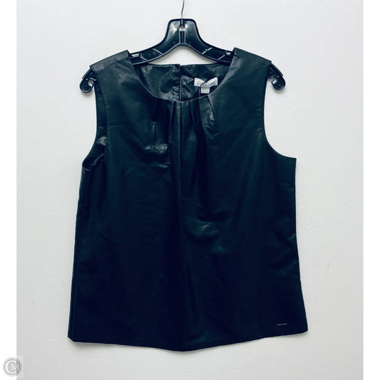 Top Sleeveless By Calvin Klein In Black, Size: L