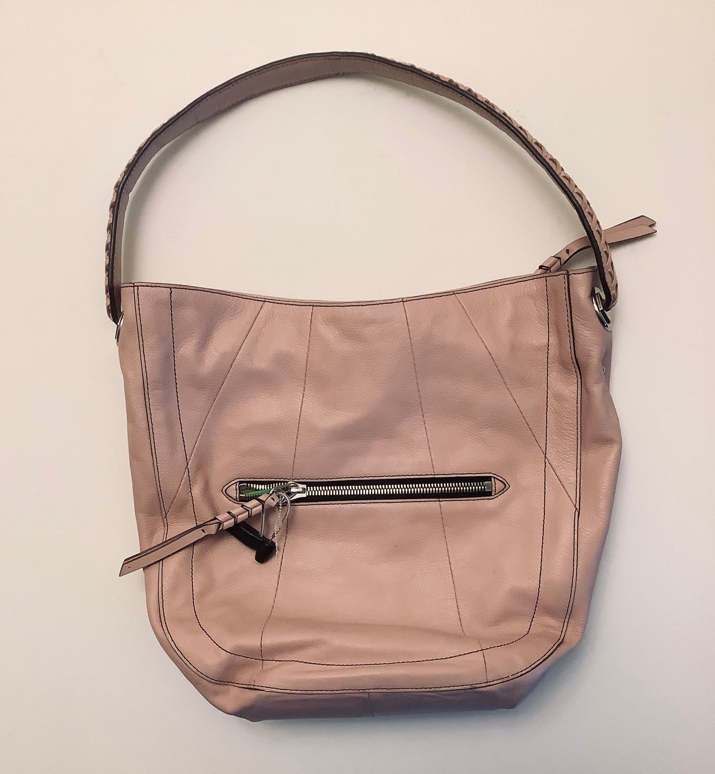 Handbag Leather By Clothes Mentor, Size: Large