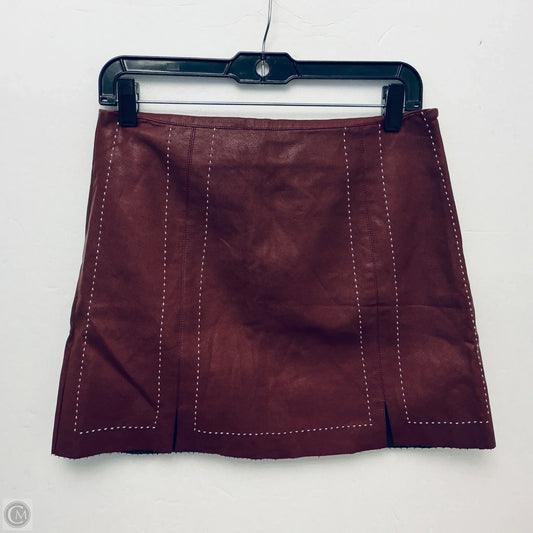 Skirt Mini & Short By Dee Elly In Maroon, Size: M