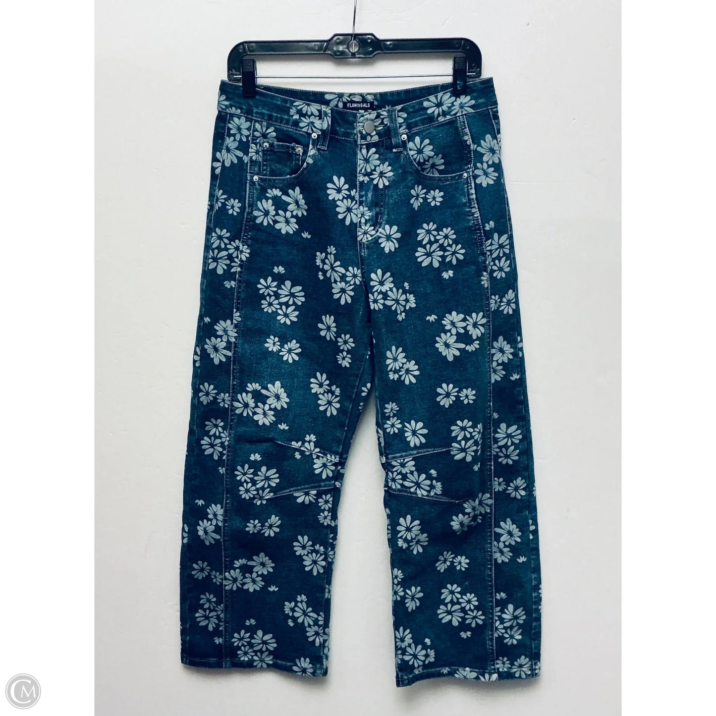 Jeans Wide Leg By Cme In Blue Denim, Size: S