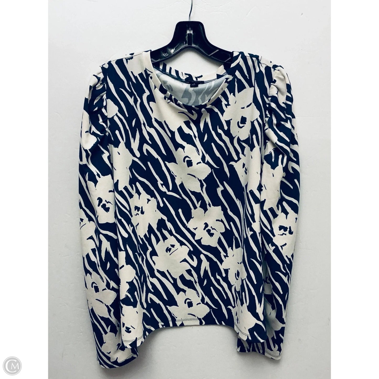 Top Long Sleeve Basic By Ann Taylor In Blue, Size: Xl