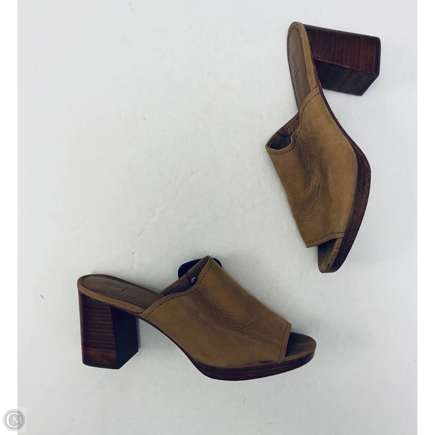 Sandals Designer By Frye In Brown, Size: 8