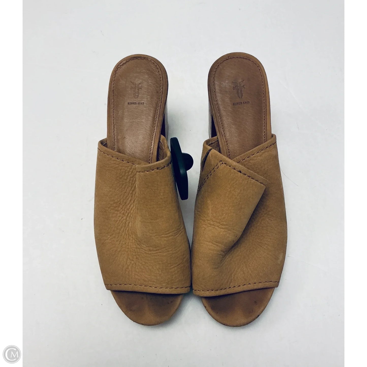 Sandals Designer By Frye In Brown, Size: 8