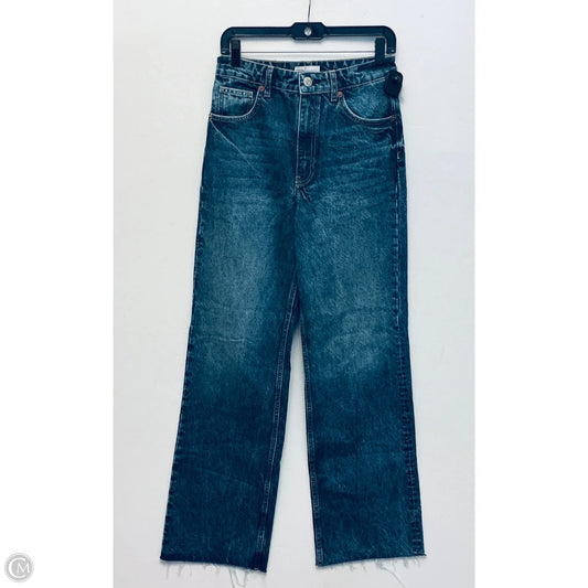 Jeans Straight By Zara In Blue Denim, Size: 6
