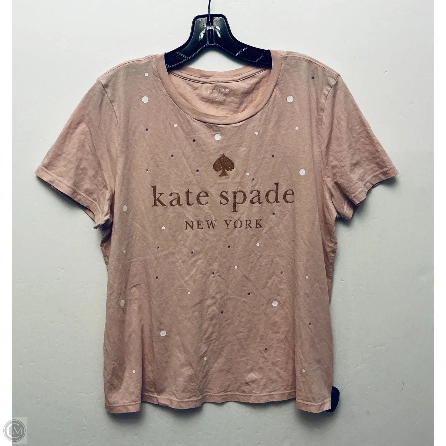 Top Short Sleeve Designer By Kate Spade In Pink, Size: Xl
