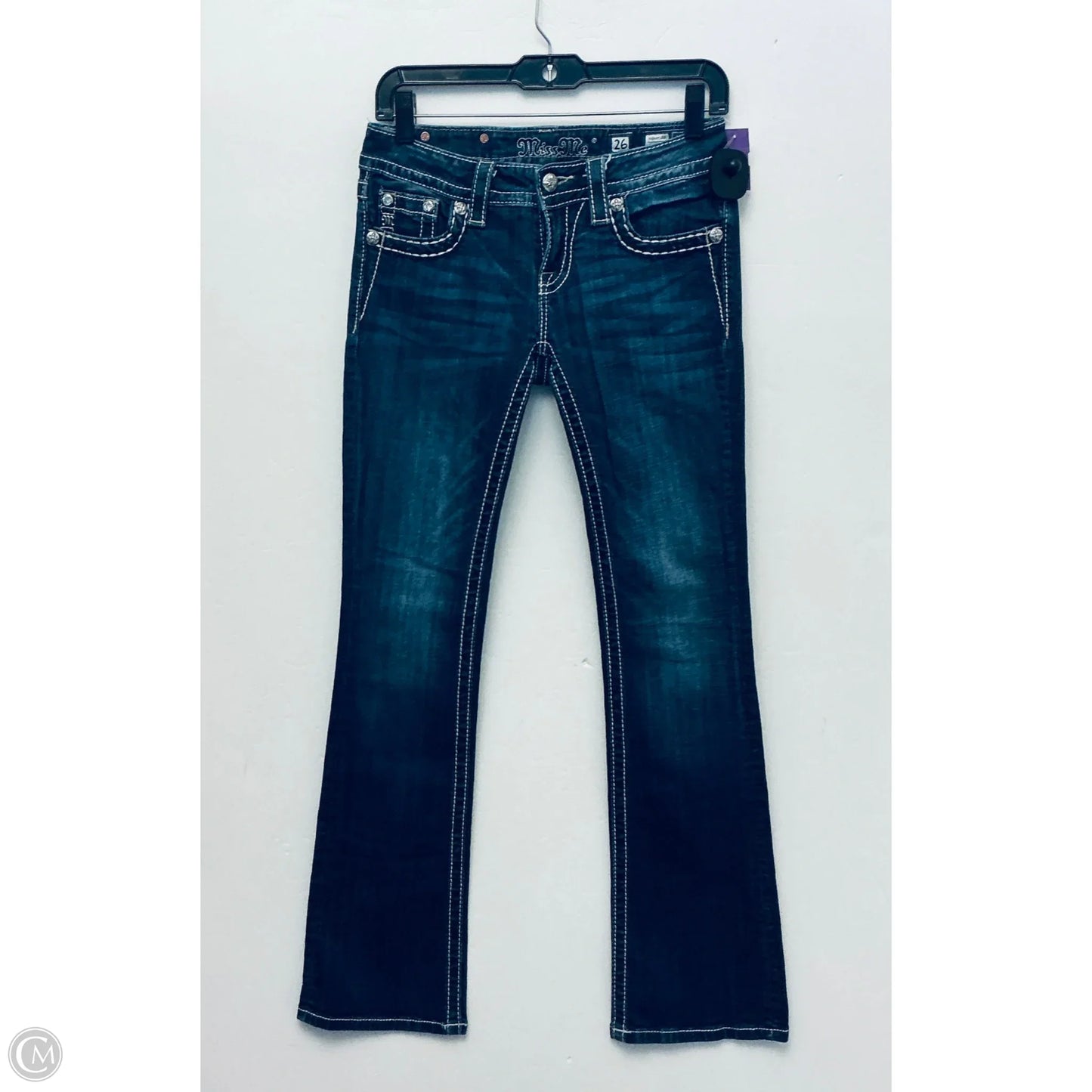 Jeans Boot Cut By Miss Me In Blue Denim, Size: 2