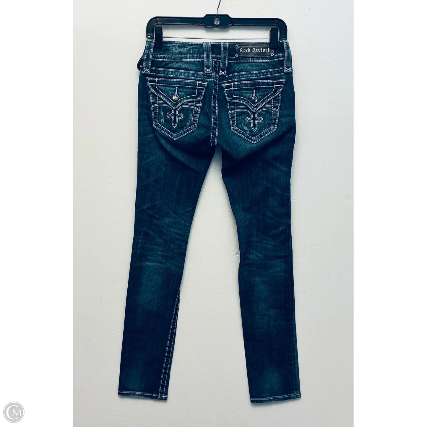 Jeans Straight By Rock Revival In Blue Denim, Size: 2