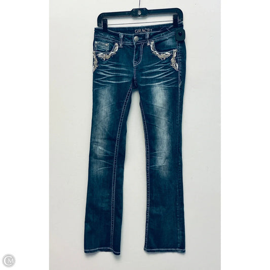 Jeans Straight By Grace In Blue Denim, Size: 2