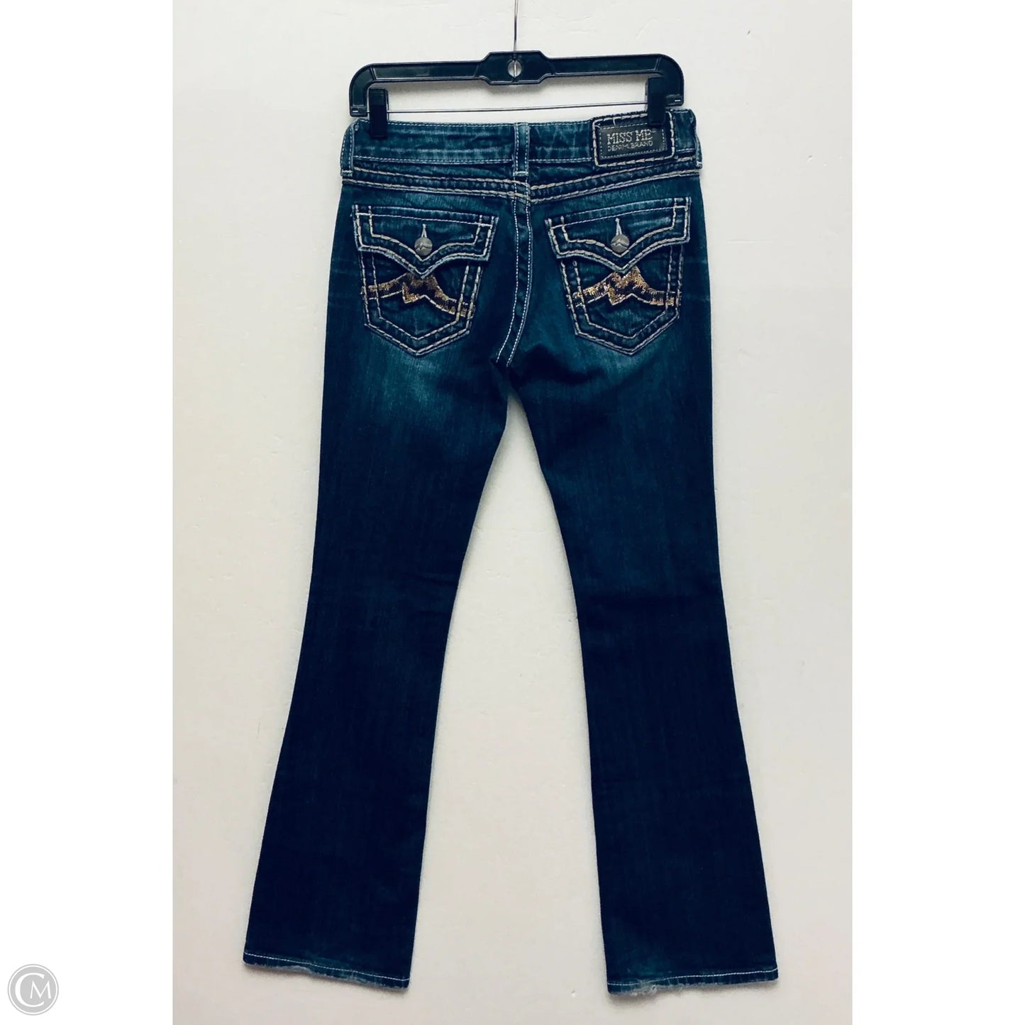 Jeans Straight By Miss Me In Blue Denim, Size: 4