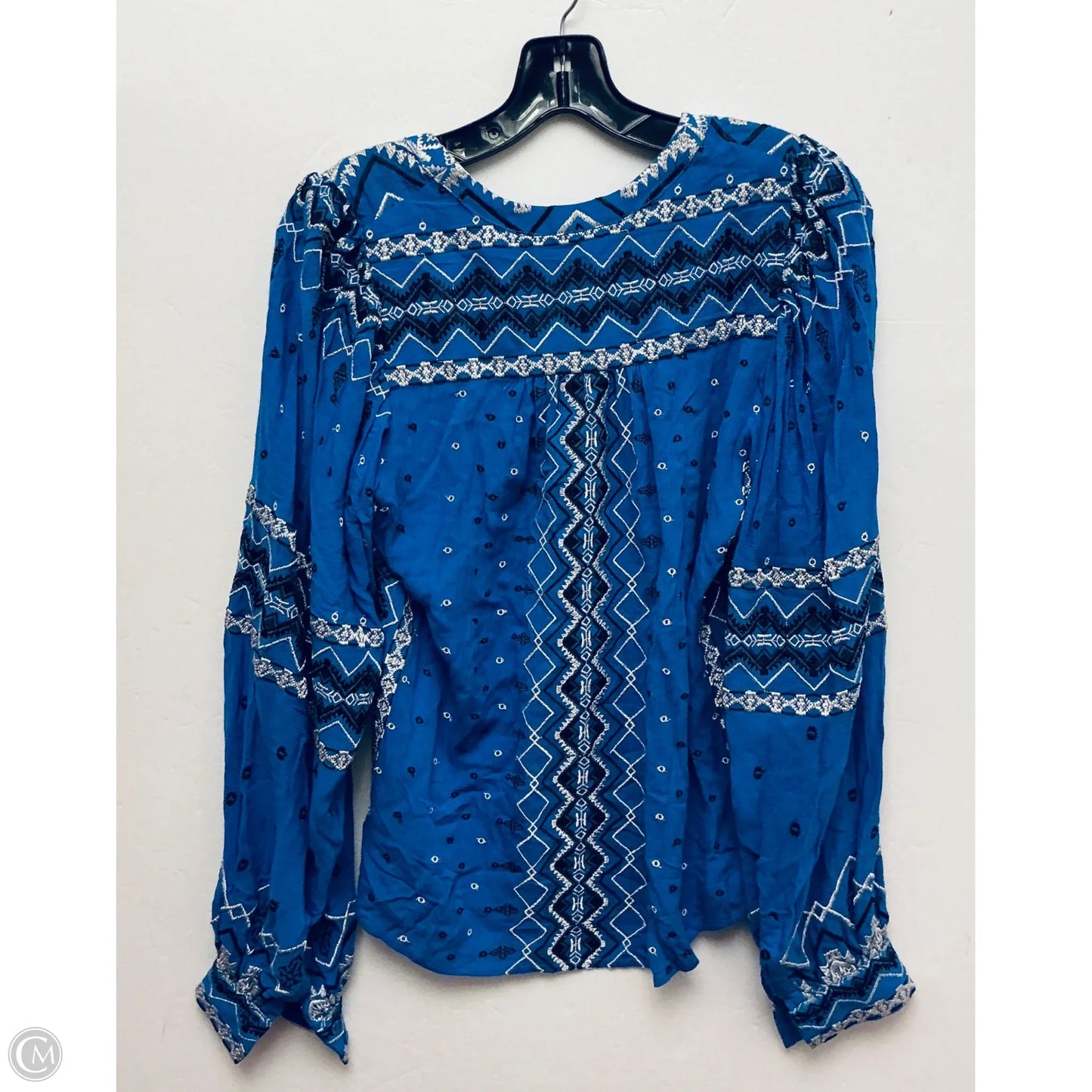 Top Long Sleeve Basic By Hale Bob In Blue, Size: S