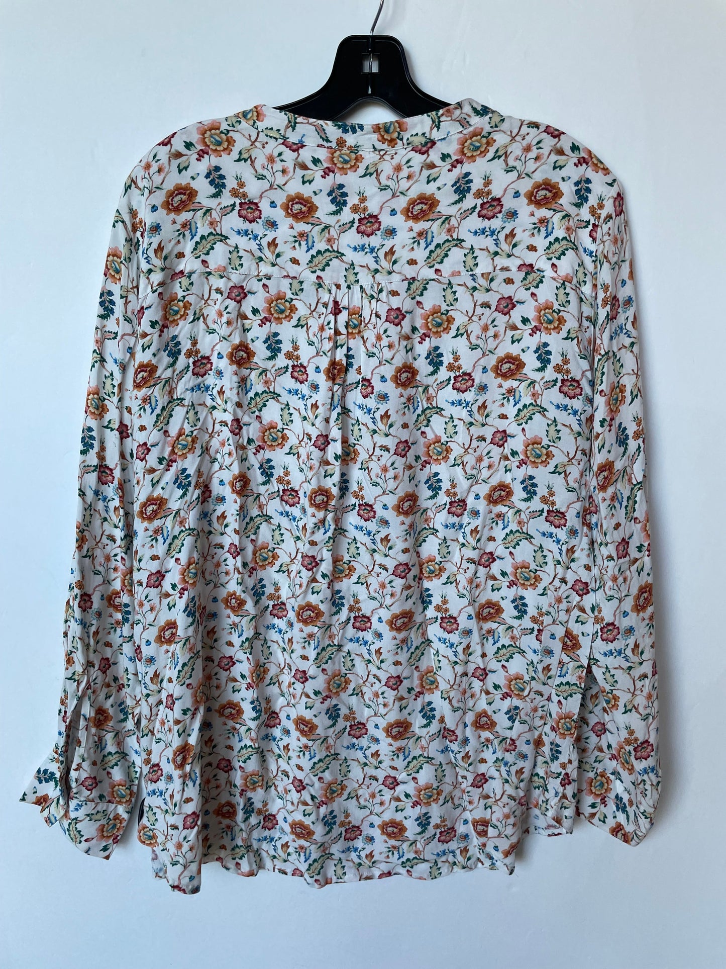 Top Long Sleeve By Per Se In Floral Print, Size: 1x