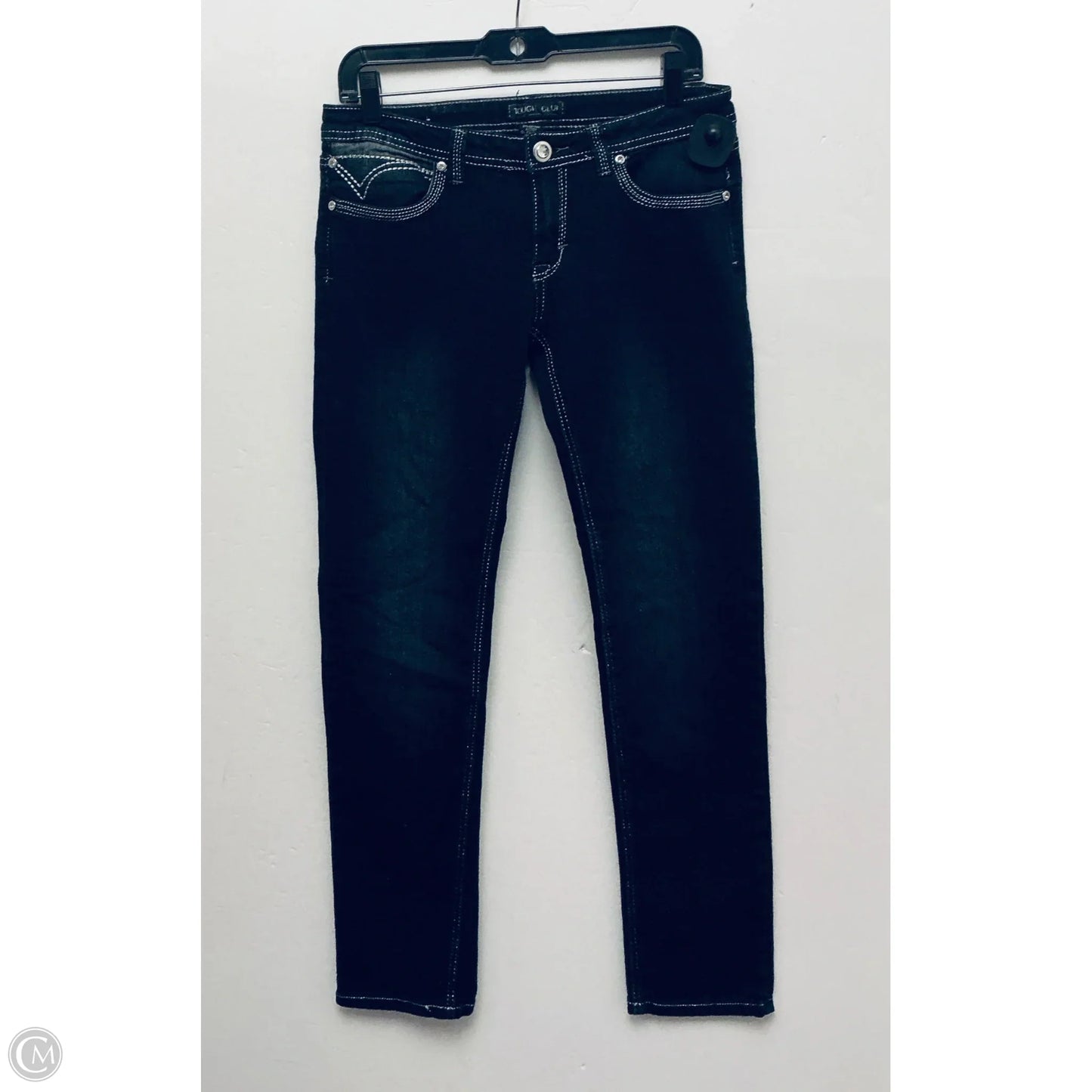 Jeans Straight By Cme In Black Denim, Size: 12
