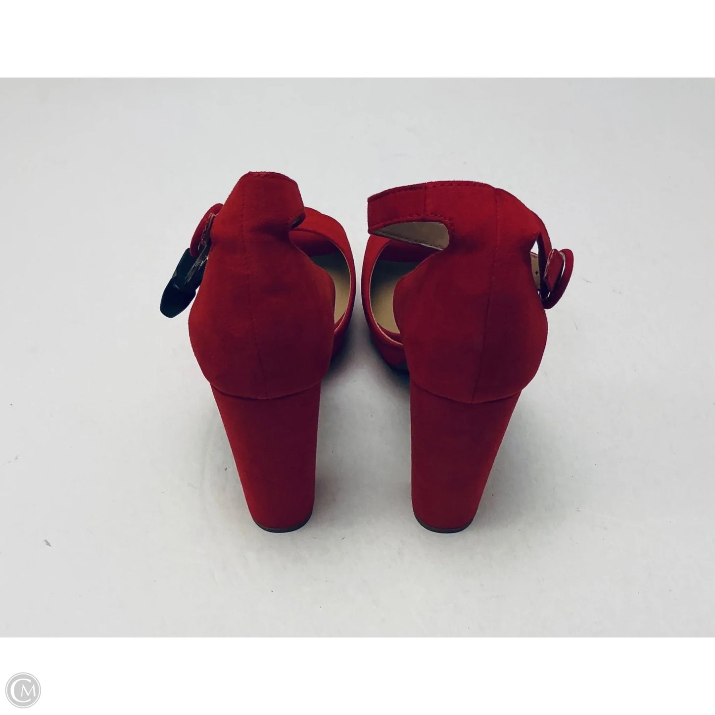 Sandals Heels Platform By Cmc In Red, Size: 10