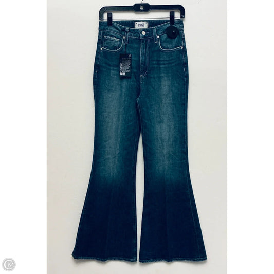 Jeans Flared By Paige In Blue Denim, Size: 2