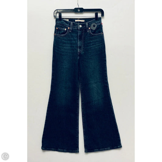 Jeans Straight By Levis In Blue Denim, Size: 2