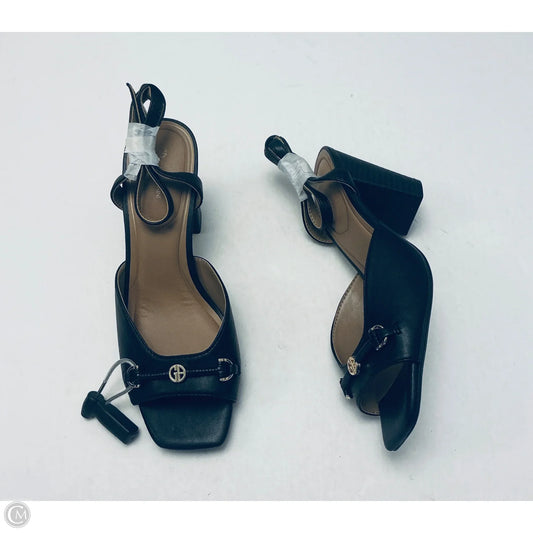 Sandals Heels Block By Giani Bernini In Black, Size: 7.5