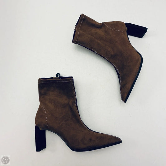 Boots Ankle Heels By Gianni Bini In Brown, Size: 6