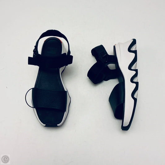 Sandals Heels Wedge By Sorel In Black, Size: 9.5