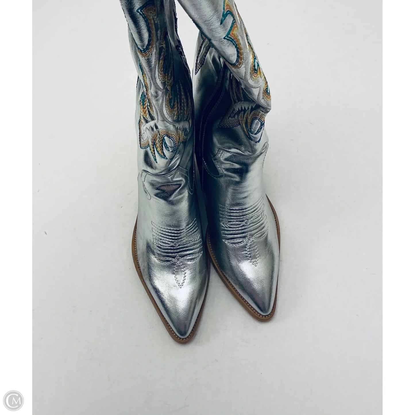 Boots Western By Cmc In Silver, Size: 10