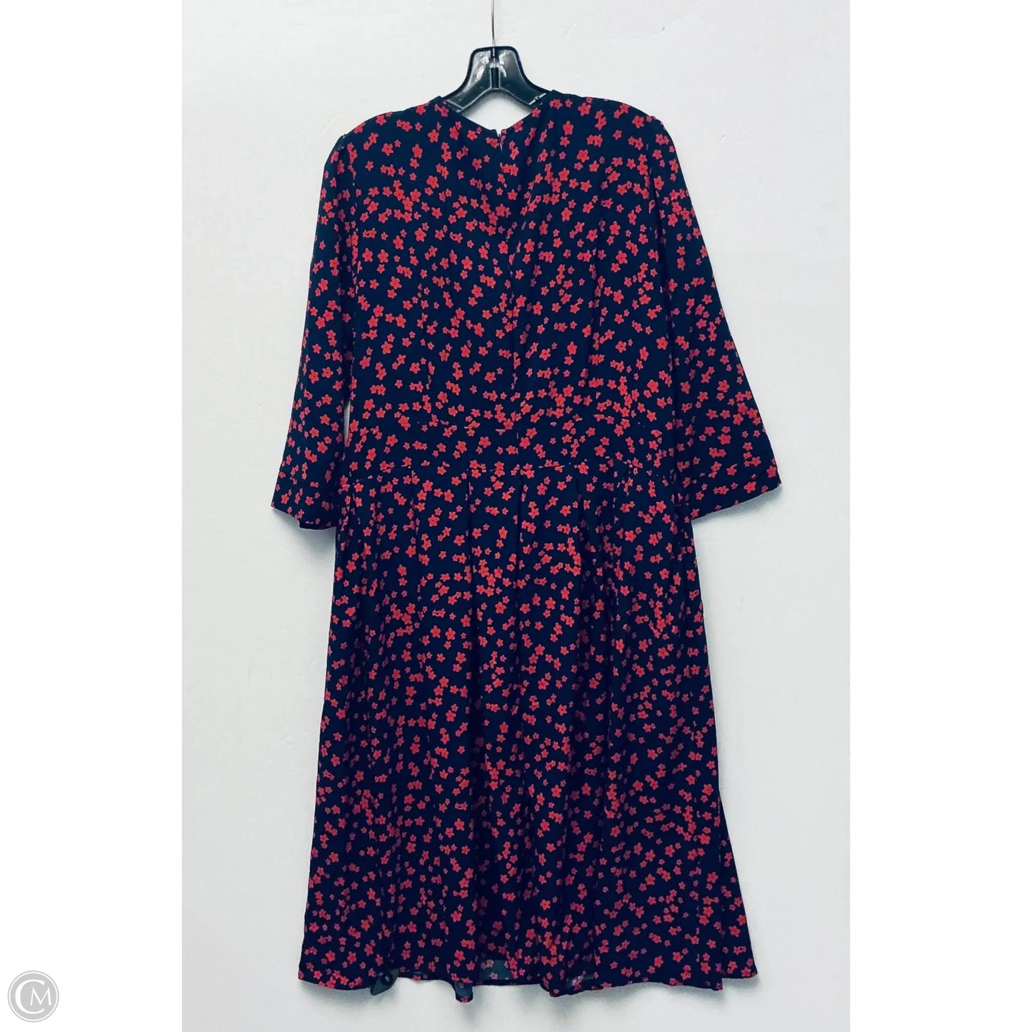 Dress Casual Midi By Cme In Navy, Size: Xxl