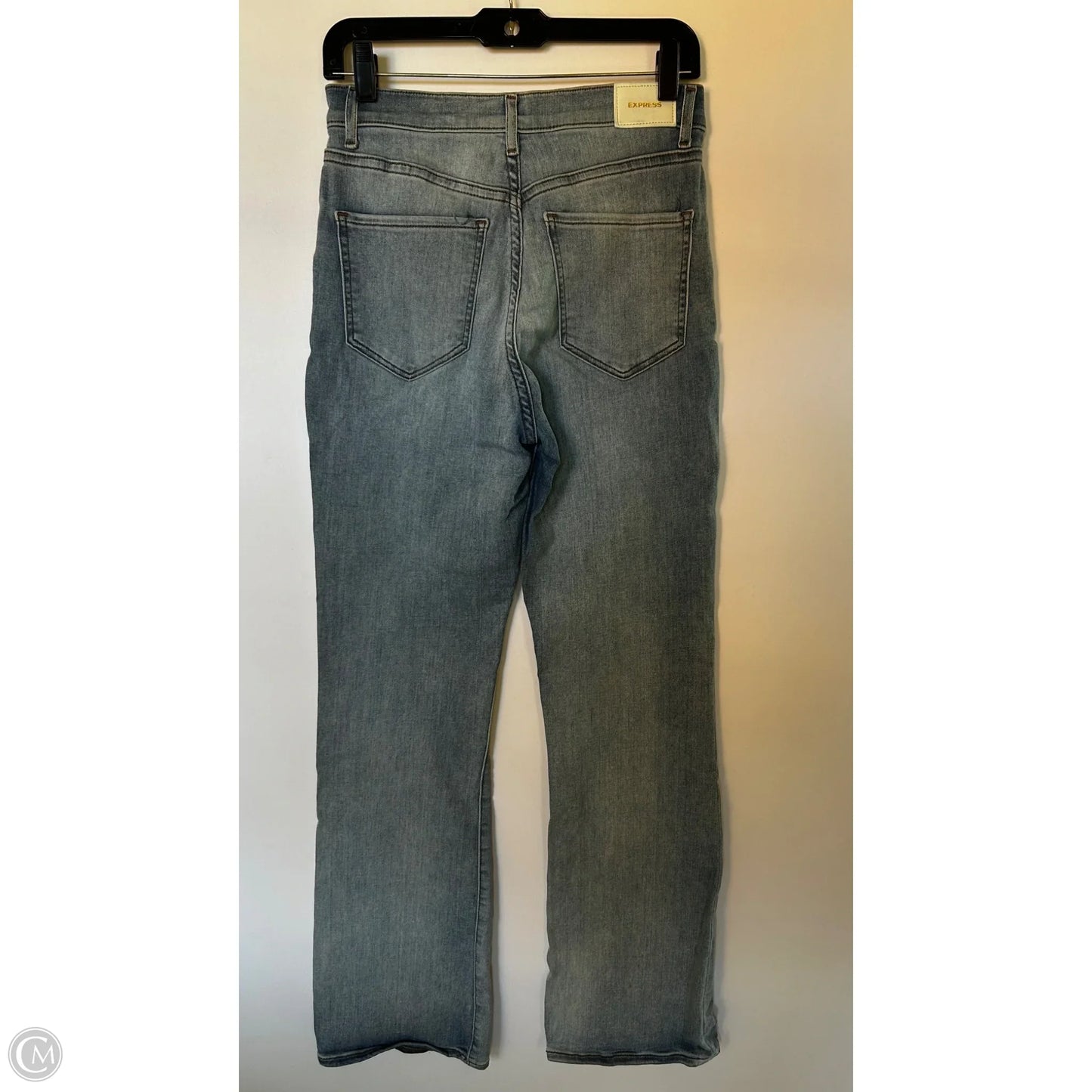 Jeans Straight By Express In Blue Denim, Size: 8