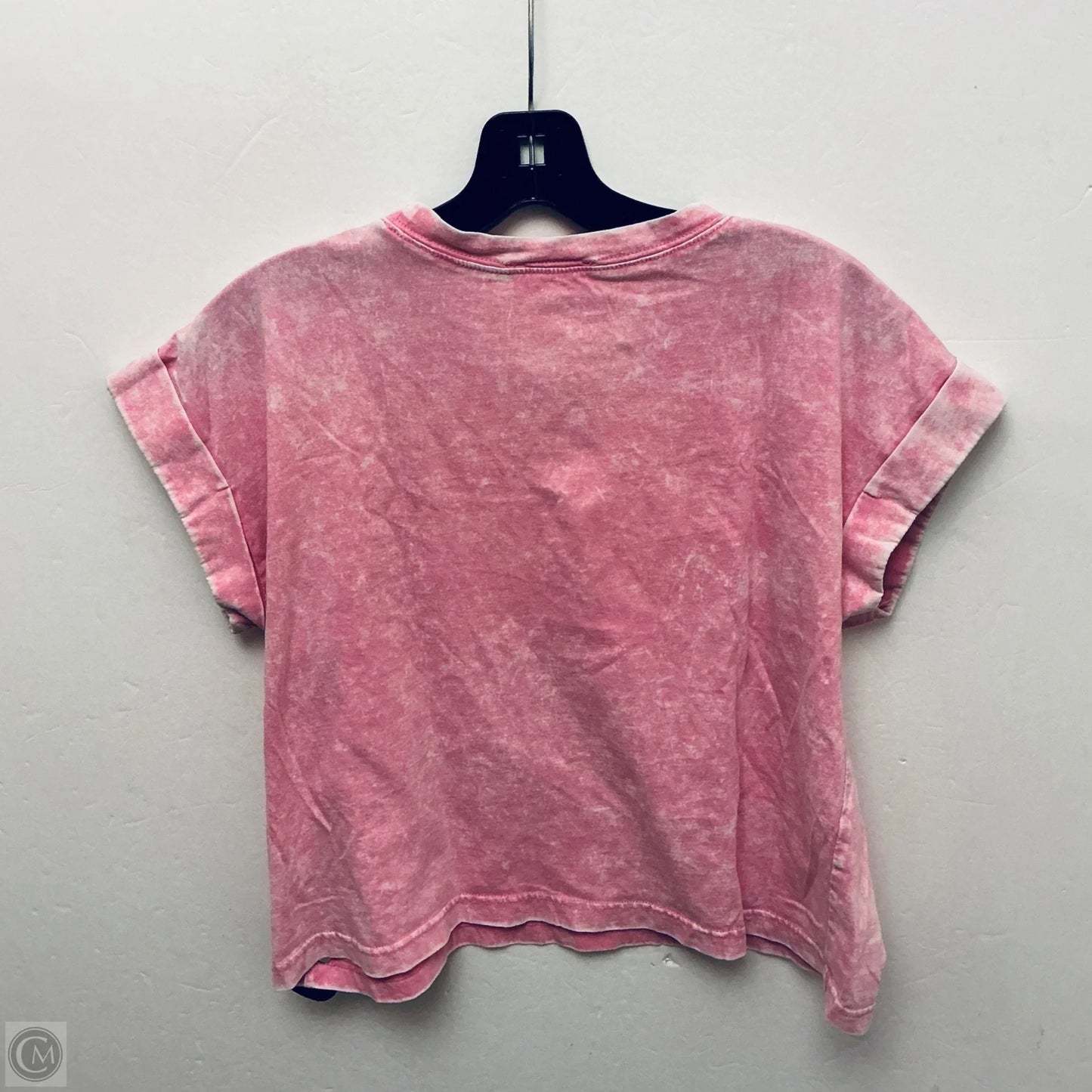 Top Short Sleeve Basic By Zenana In Pink, Size: S