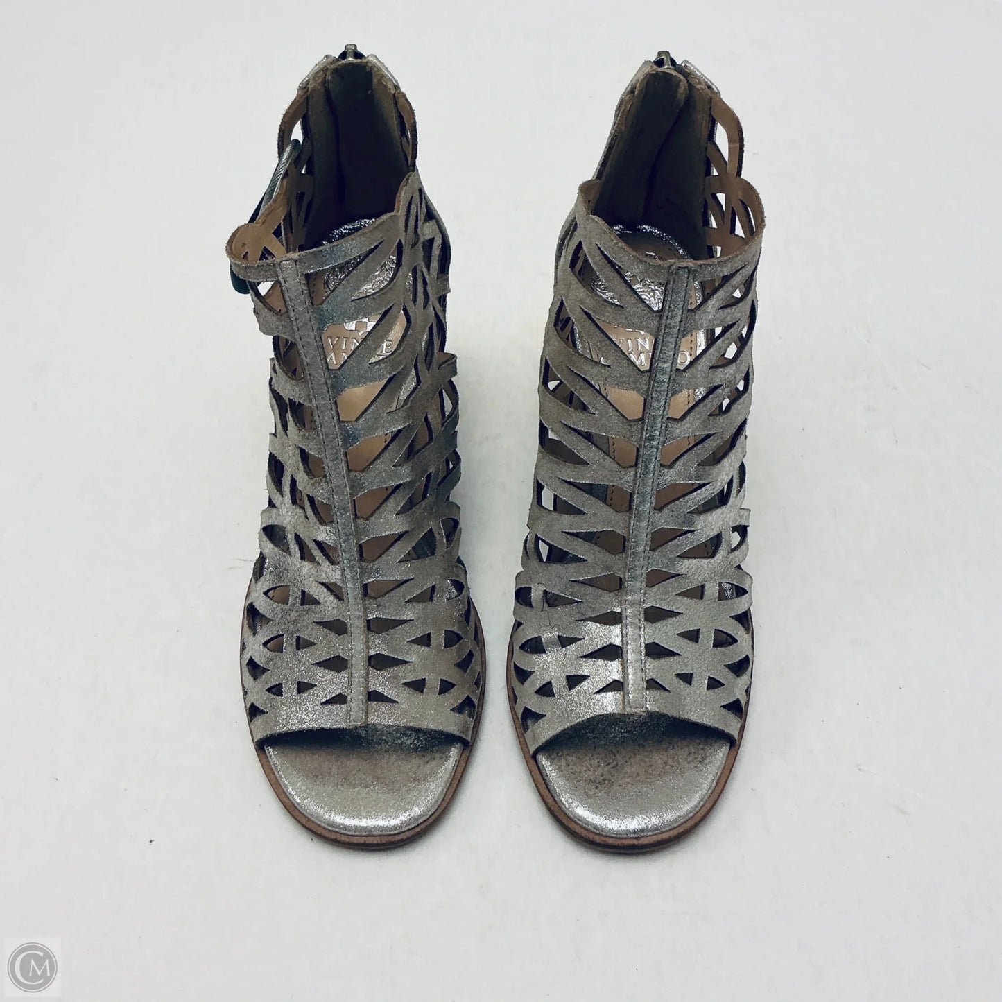 Sandals Heels Wedge By Vince Camuto In Gold, Size: 6