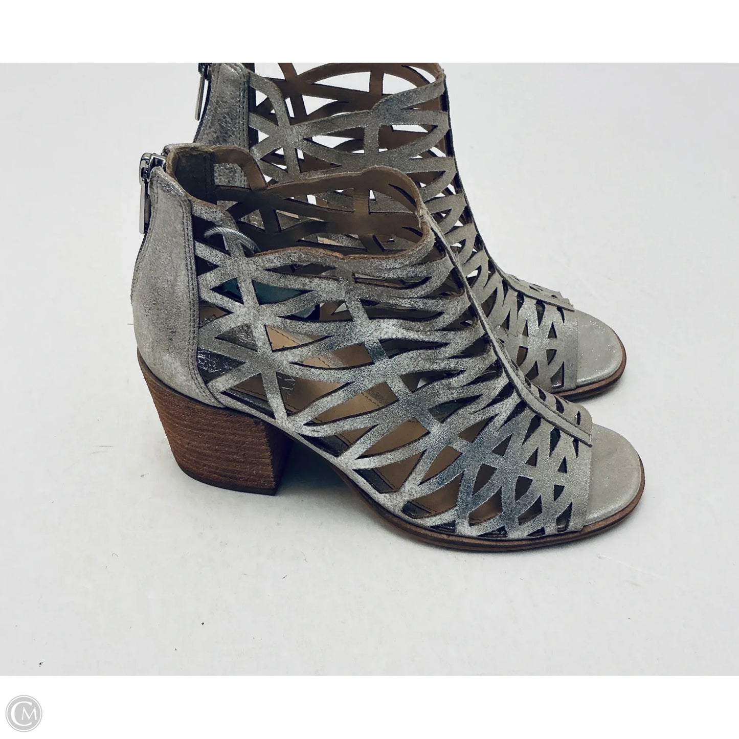 Sandals Heels Wedge By Vince Camuto In Gold, Size: 6