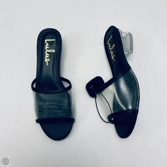 Shoes Heels Kitten By Lulus In Black, Size: 6.5