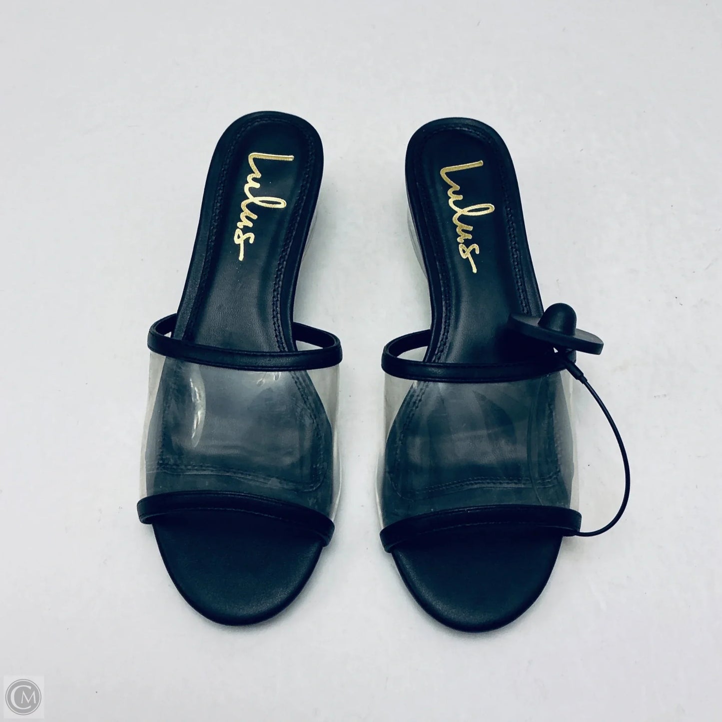 Sandals Heels Block By Lulus In Black, Size: 8