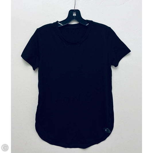 Athletic Top Short Sleeve By Halara In Black, Size: Xs