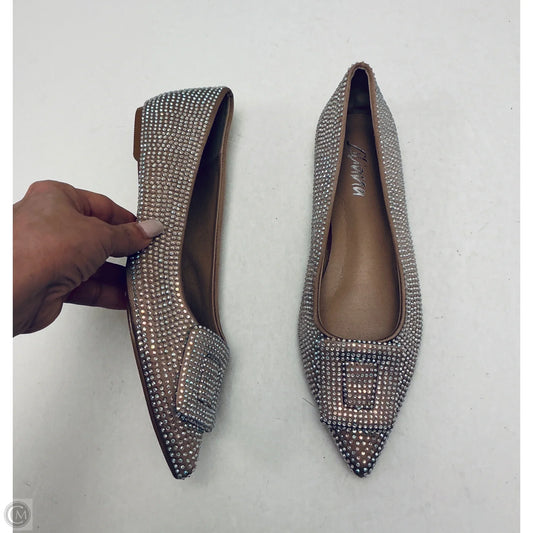 Shoes Flats By Liliana In Silver, Size: 10