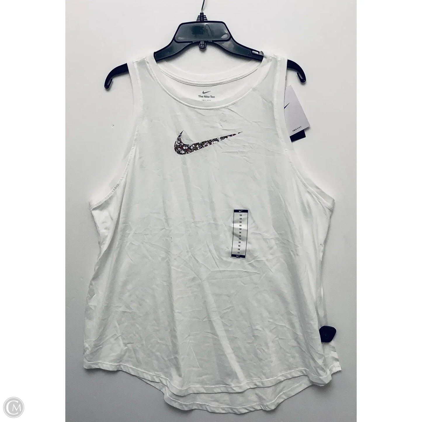 Top Sleeveless By Nike Apparel In White, Size: 1x