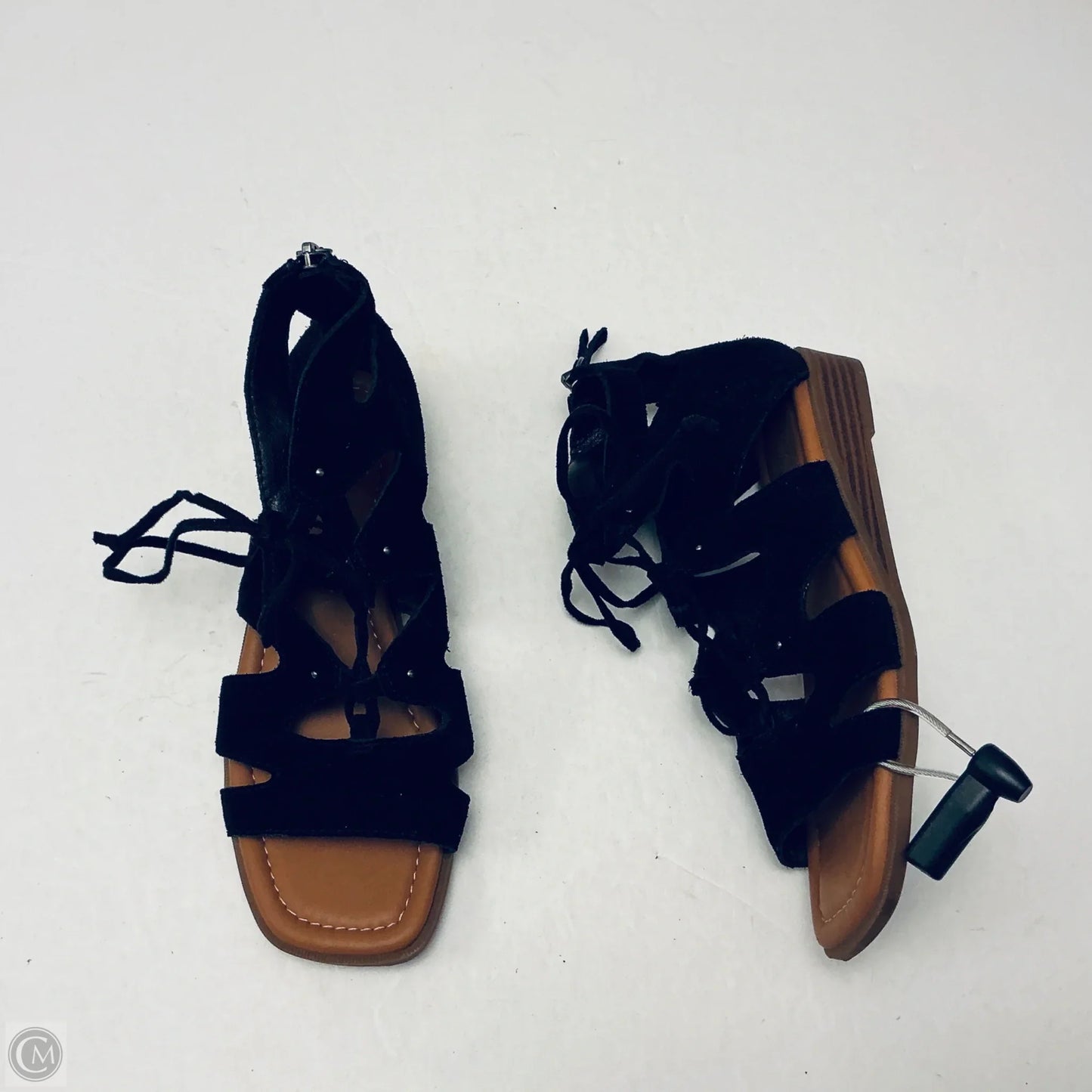 Sandals Flats By Crown Vintage In Black, Size: 6.5