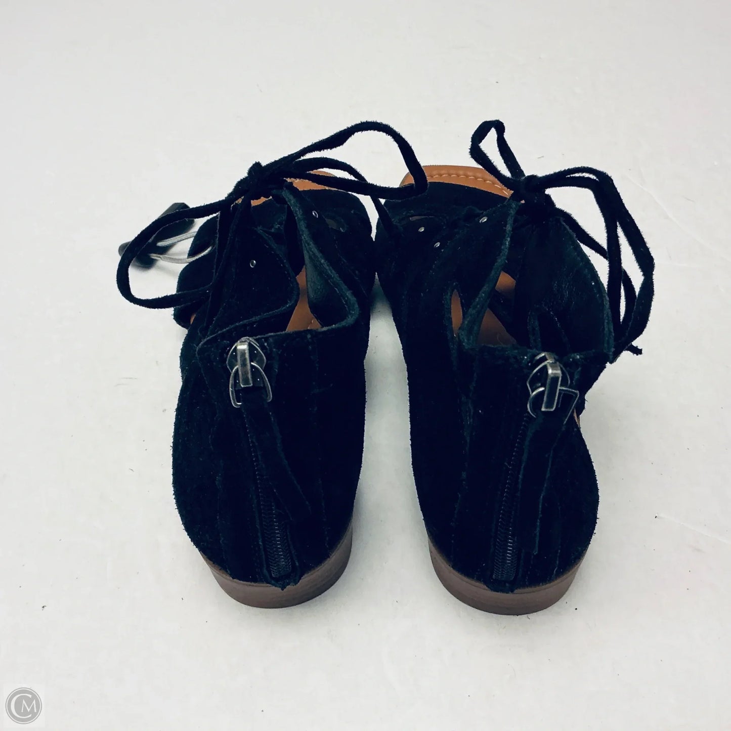 Sandals Flats By Crown Vintage In Black, Size: 6.5