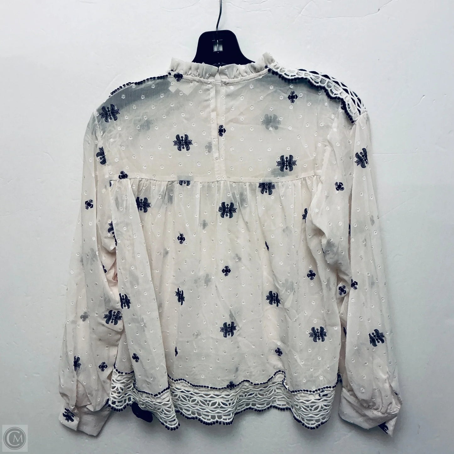 Top Long Sleeve Basic By Bohme In White, Size: Xs