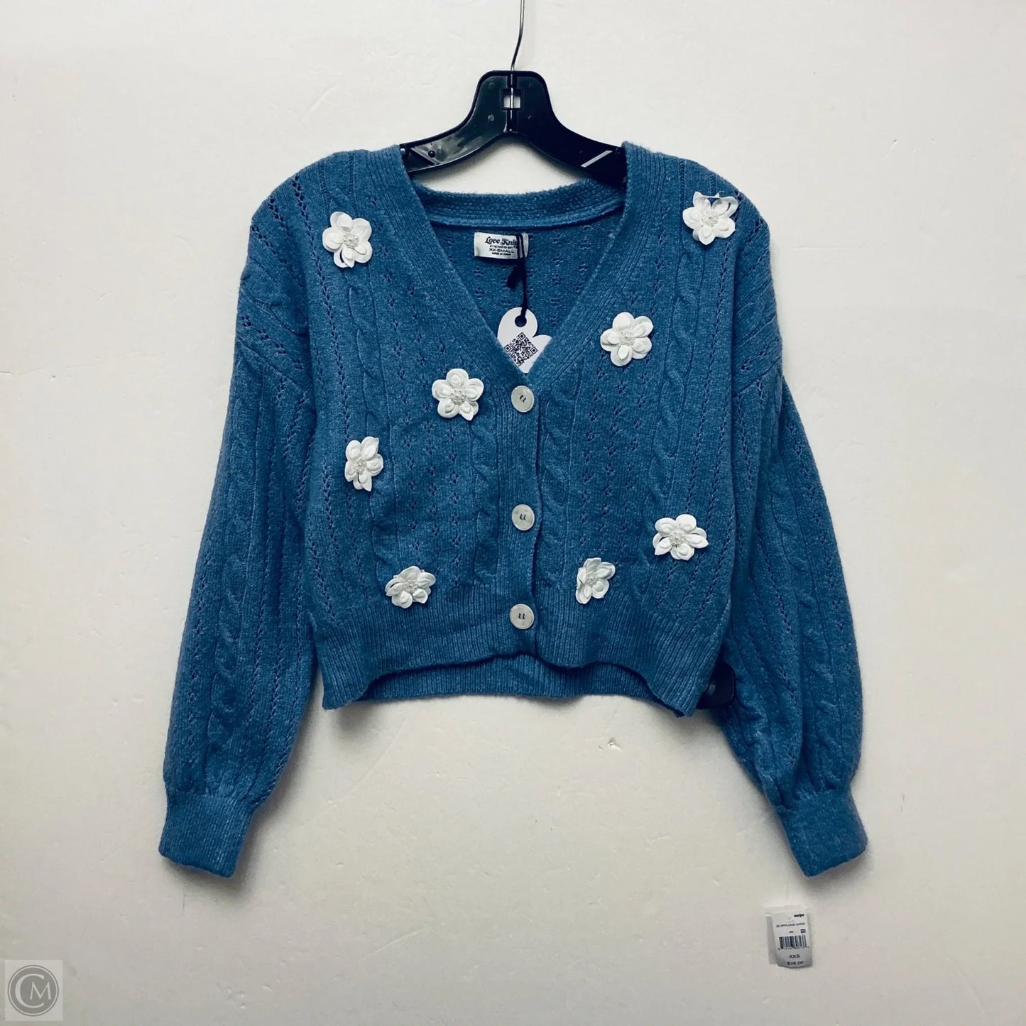 Sweater Cardigan By Cmc In Blue, Size: Xxs