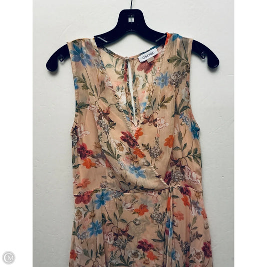Dress Casual Maxi By Calvin Klein In Pink, Size: M